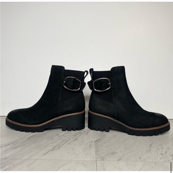 Blondo Dahlia Black Nubuck Buckle Boot 9M - Picture 6 of 9